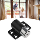 Door Security Lock Anti Theft Alloy Paint Surface with Keys Window Bolt for Home Cabinets Black