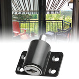 Door Security Lock Anti Theft Alloy Paint Surface with Keys Window Bolt for Home Cabinets Black