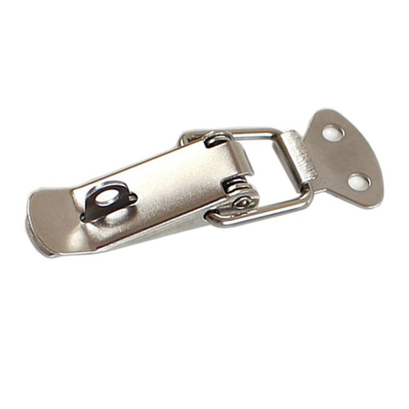3 PCS L106 Duck Mouth Buckle Toolbox Iron Lock Buckle Heavy Duty Flat Mouth Spring Hasp Suitcase Hardware Parts