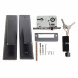 Universal Door Handle Lock Set Aluminum Alloy Mute Bedroom Door Lock for Home Household