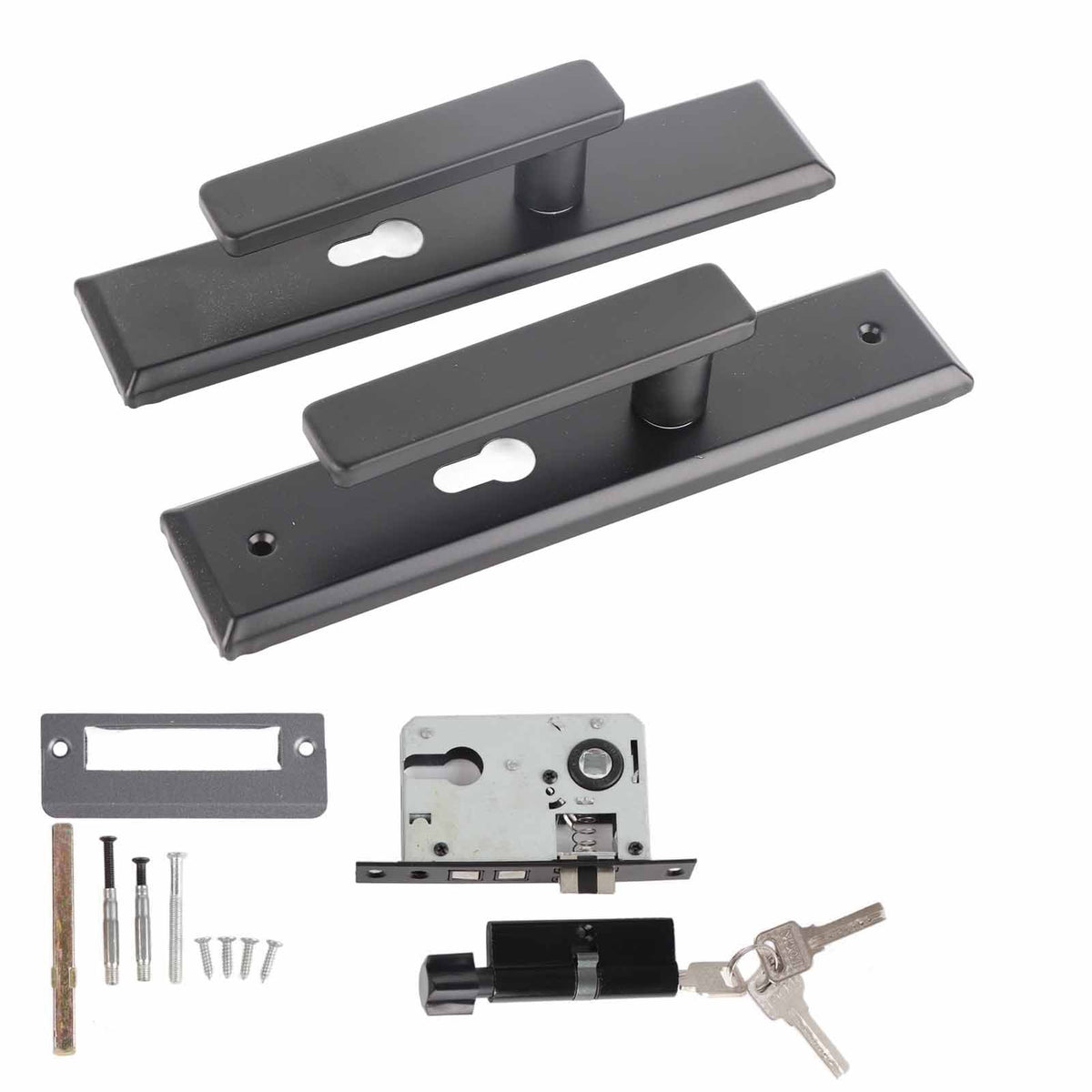 Universal Door Handle Lock Set Aluminum Alloy Mute Bedroom Door Lock for Home Household