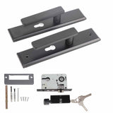 Universal Door Handle Lock Set Aluminum Alloy Mute Bedroom Door Lock for Home Household