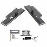 Universal Door Handle Lock Set Aluminum Alloy Mute Bedroom Door Lock for Home Household