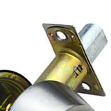 Ball Door Knob Universal Protection Classic Entrance Keyed Interior Door Knob for Home Use Silver