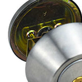 Ball Door Knob Universal Protection Classic Entrance Keyed Interior Door Knob for Home Use Silver - Extra Image