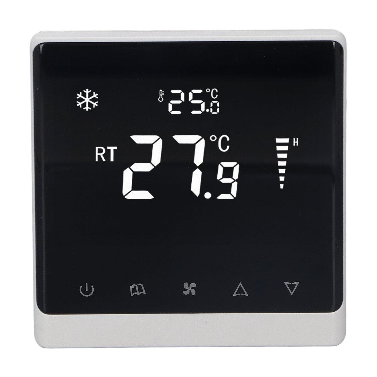 Air Conditioning Fan Thermostat Home Touchscreen Thermostat Panel Temperature Controller DC Brushless 180‑260V