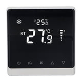 Air Conditioning Fan Thermostat Home Touchscreen Thermostat Panel Temperature Controller DC Brushless 180‑260V