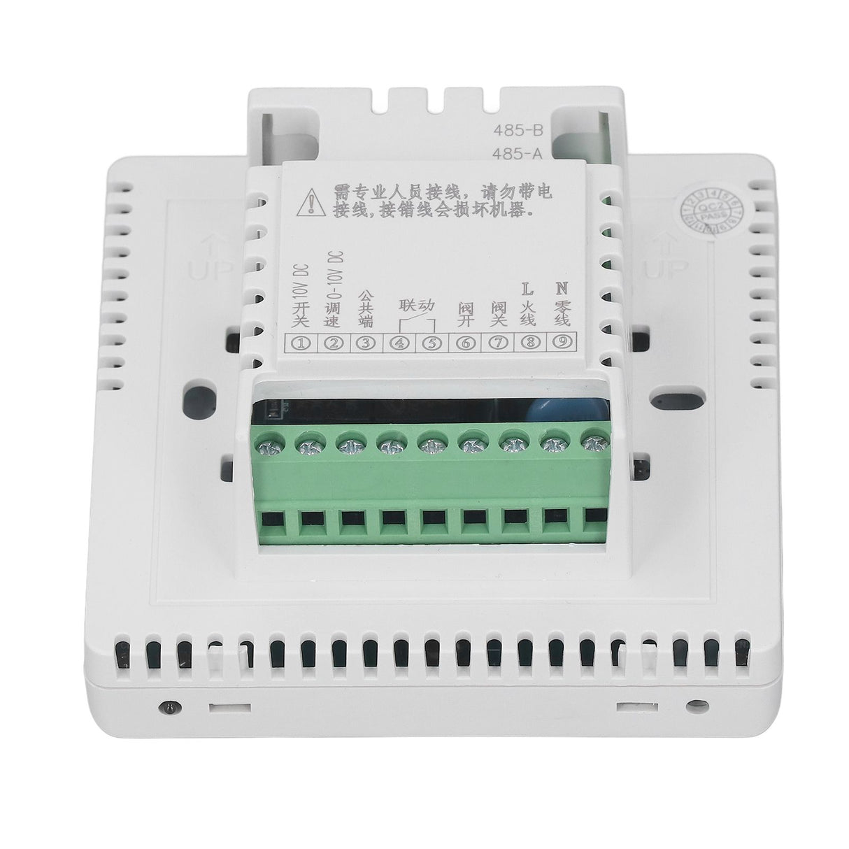 Air Conditioning Fan Thermostat Home Touchscreen Thermostat Panel Temperature Controller DC Brushless 180‑260V
