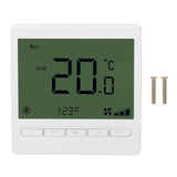 Smart Fan Coil Thermostat ABS LCD Screen Anti Interference Intelligent Thermostat for Home 220V