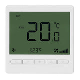Smart Fan Coil Thermostat ABS LCD Screen Anti Interference Intelligent Thermostat for Home 220V