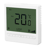 Smart Fan Coil Thermostat ABS LCD Screen Anti Interference Intelligent Thermostat for Home 220V - Top-Down View