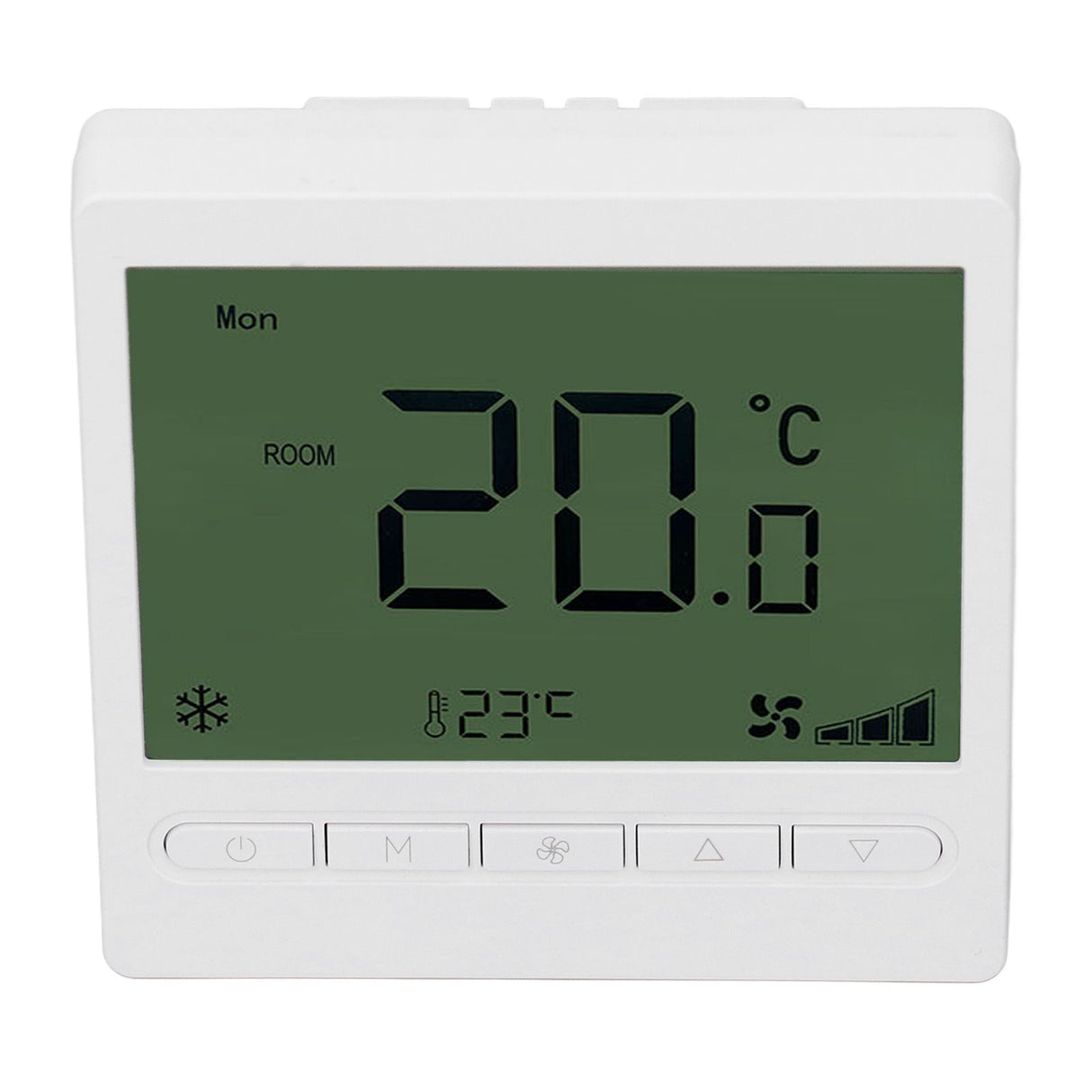 Smart Fan Coil Thermostat ABS LCD Screen Anti Interference Intelligent Thermostat for Home 220V