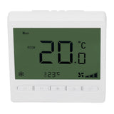 Smart Fan Coil Thermostat ABS LCD Screen Anti Interference Intelligent Thermostat for Home 220V