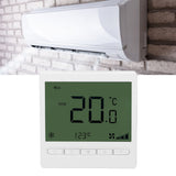 Smart Fan Coil Thermostat ABS LCD Screen Anti Interference Intelligent Thermostat for Home 220V