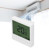 Smart Fan Coil Thermostat ABS LCD Screen Anti Interference Intelligent Thermostat for Home 220V