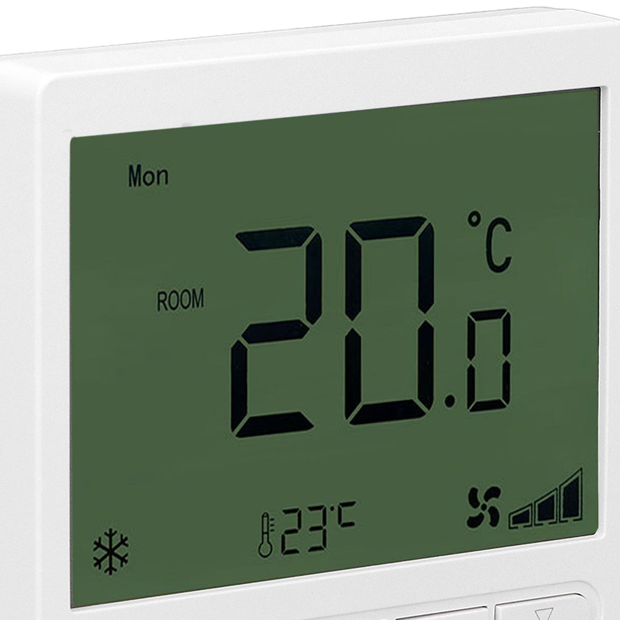 Smart Fan Coil Thermostat ABS LCD Screen Anti Interference Intelligent Thermostat for Home 220V
