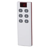 433MHZ Universal Wireless Learning Code Digital Remote Controller Transmitter High Power 1000m Remote Control 6 Keys - Front View