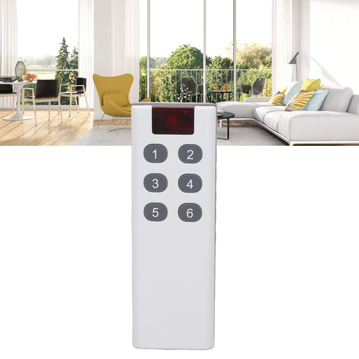 433MHZ Universal Wireless Learning Code Digital Remote Controller Transmitter High Power 1000m Remote Control 6 Keys