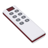 433MHZ Universal Wireless Learning Code Digital Remote Controller Transmitter High Power 1000m Remote Control 8 Keys - Rear View