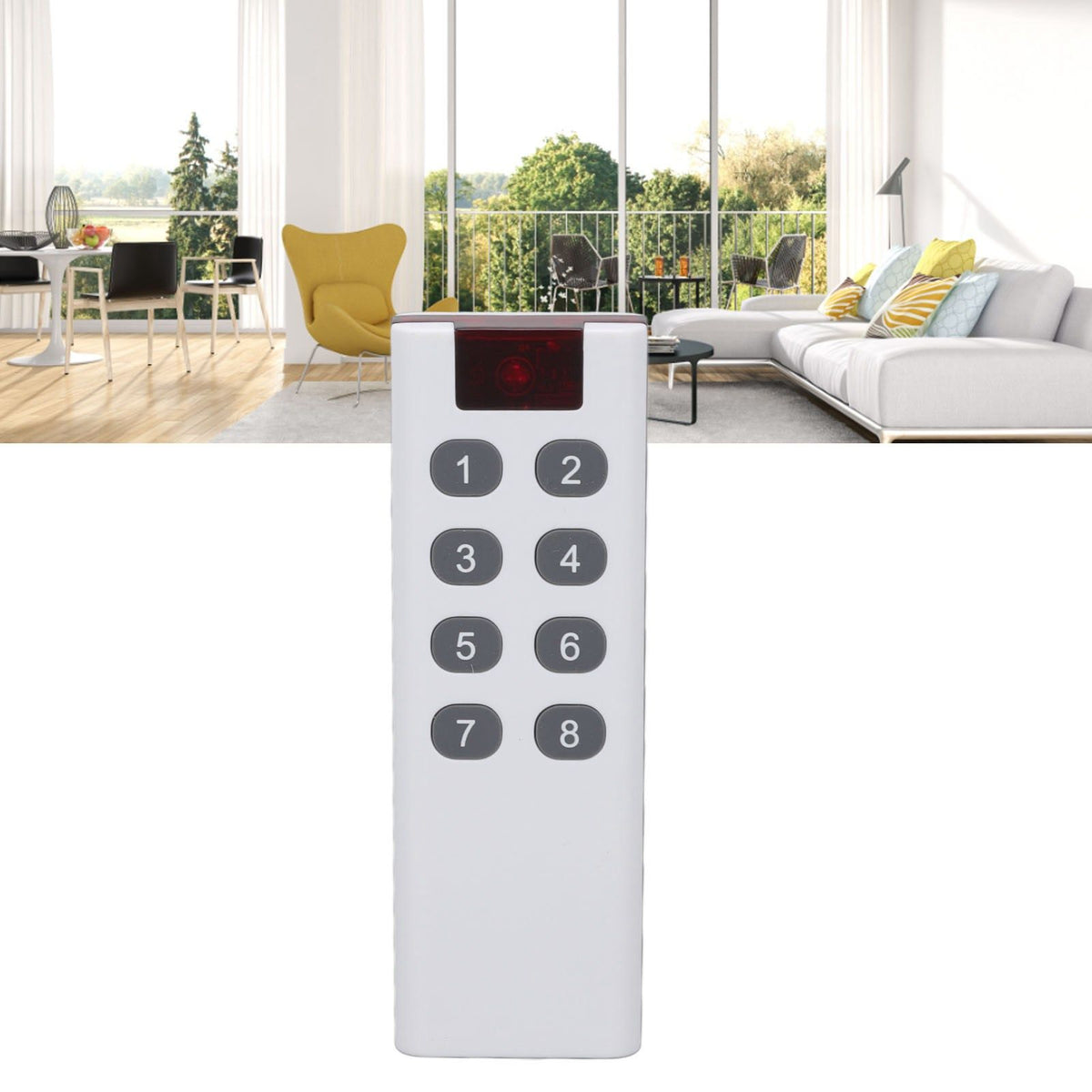 433MHZ Universal Wireless Learning Code Digital Remote Controller Transmitter High Power 1000m Remote Control 8 Keys