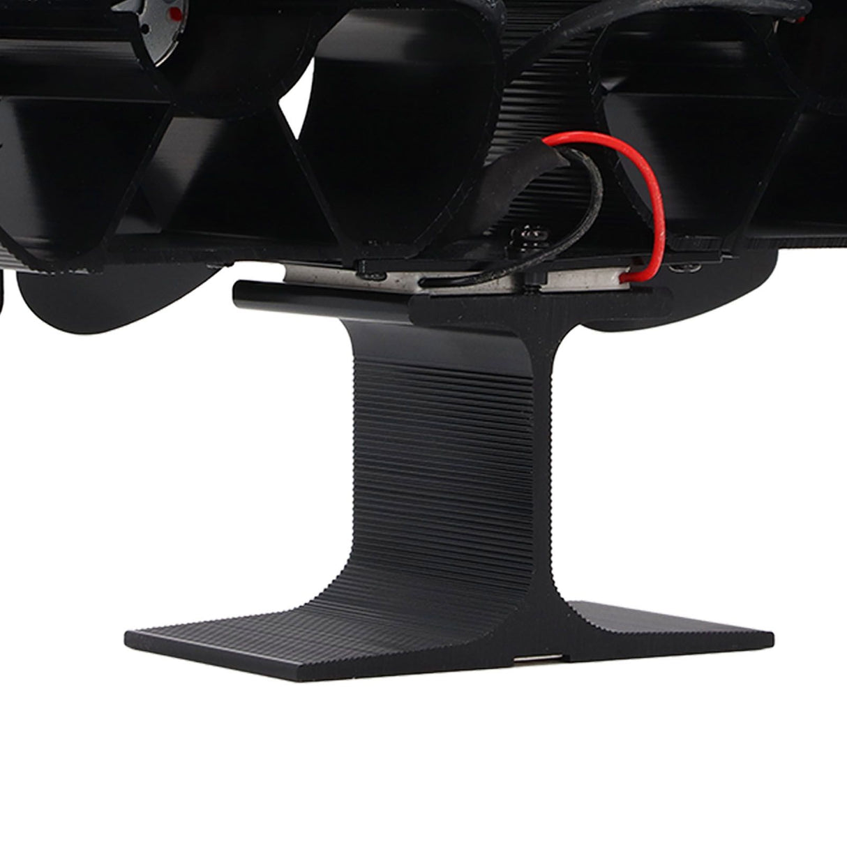 6 Blades Heat Powered Stove Fan Dual Head Fireplace Fan Home Non Electric Fan Black