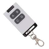 433MHz Cloning Remote Control 4 Keys Remote Control Key Fob Electric Garage Door Universal Remote Keychain - Rear View