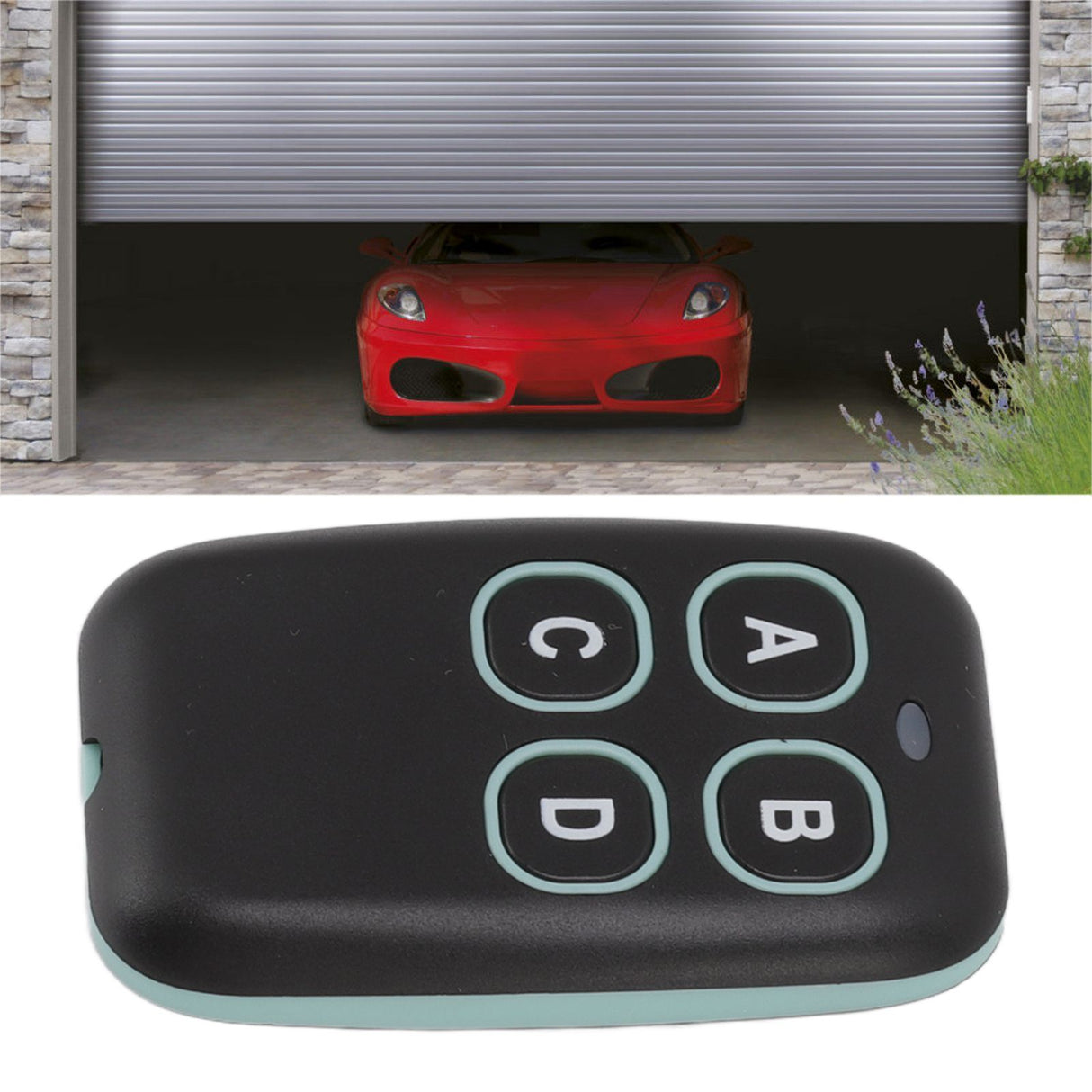 433MHZ Wireless Remote Control Switch 4 Button Garage Door Wireless RF Switch for Home Shopping Mall DC12V