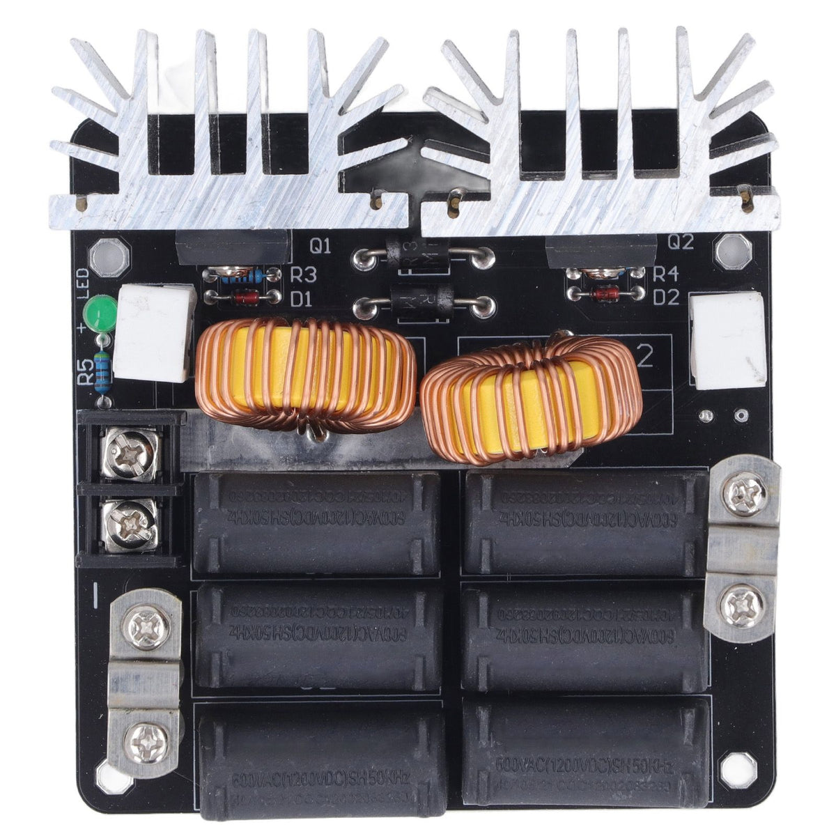 Induction Heating Module 1000W High Frequency Low Voltage ZVS Heater Board with Coil for DIY 12V‑48V