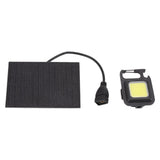 Monocrystalline Solar LED Light 5W IP68 Waterproof USB Rechargeable Solar Panel Light for Outdoor Camping - Front View