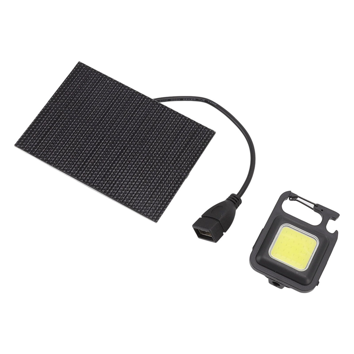 Monocrystalline Solar LED Light 5W IP68 Waterproof USB Rechargeable Solar Panel Light for Outdoor Camping