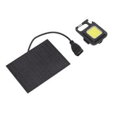 Monocrystalline Solar LED Light 5W IP68 Waterproof USB Rechargeable Solar Panel Light for Outdoor Camping - Top-Down View