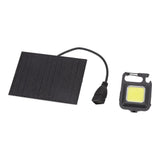 Monocrystalline Solar LED Light 5W IP68 Waterproof USB Rechargeable Solar Panel Light for Outdoor Camping - 45-Degree Angle
