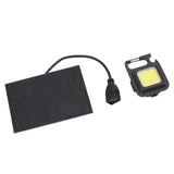 Monocrystalline Solar LED Light 5W IP68 Waterproof USB Rechargeable Solar Panel Light for Outdoor Camping - Close-Up Angle