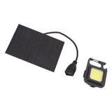 Monocrystalline Solar LED Light 5W IP68 Waterproof USB Rechargeable Solar Panel Light for Outdoor Camping - Low Angle
