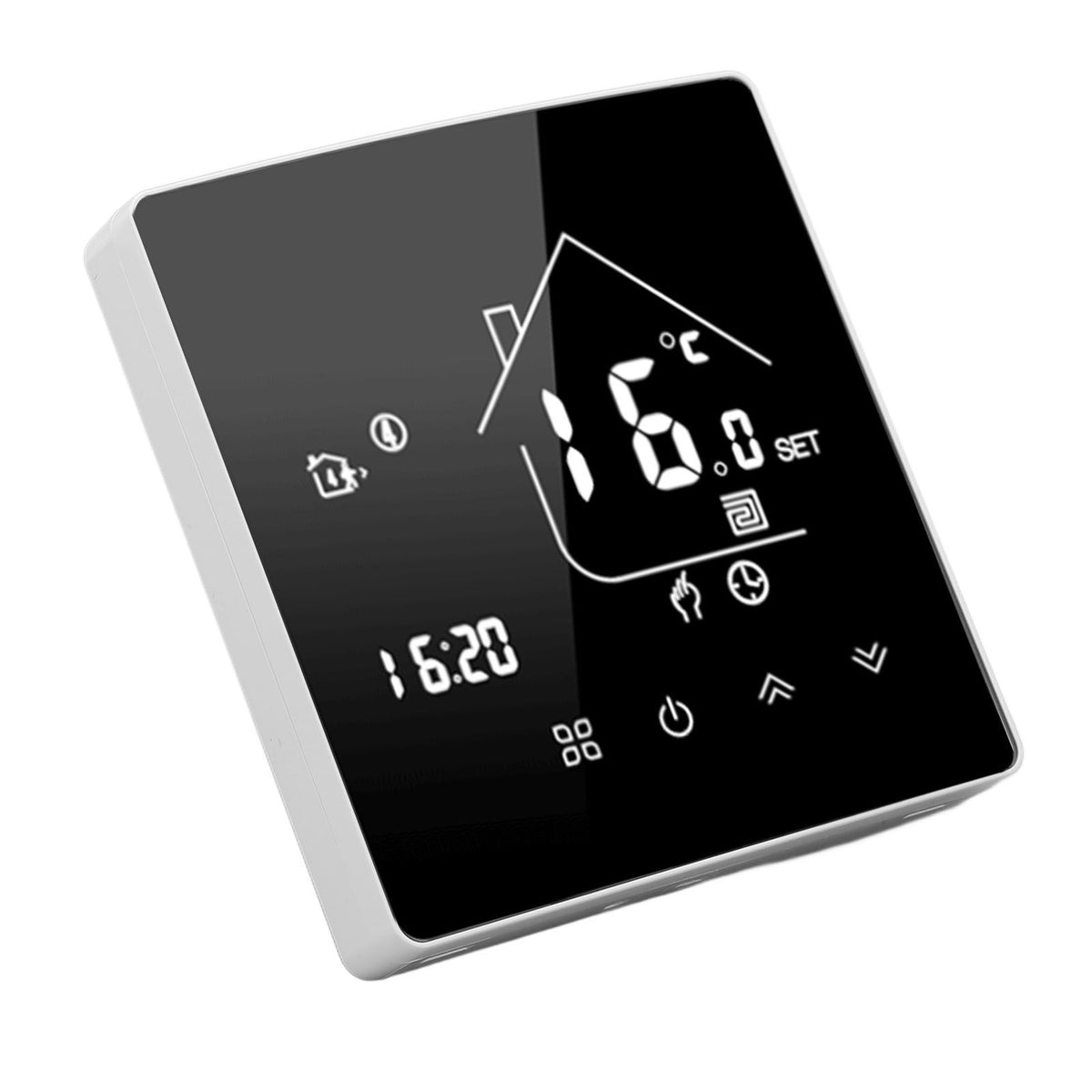 Smart Thermostat LCD Touch Screen Thermostat Programmable Temperature Controller for Boiler 95‑240V Concealed Installation