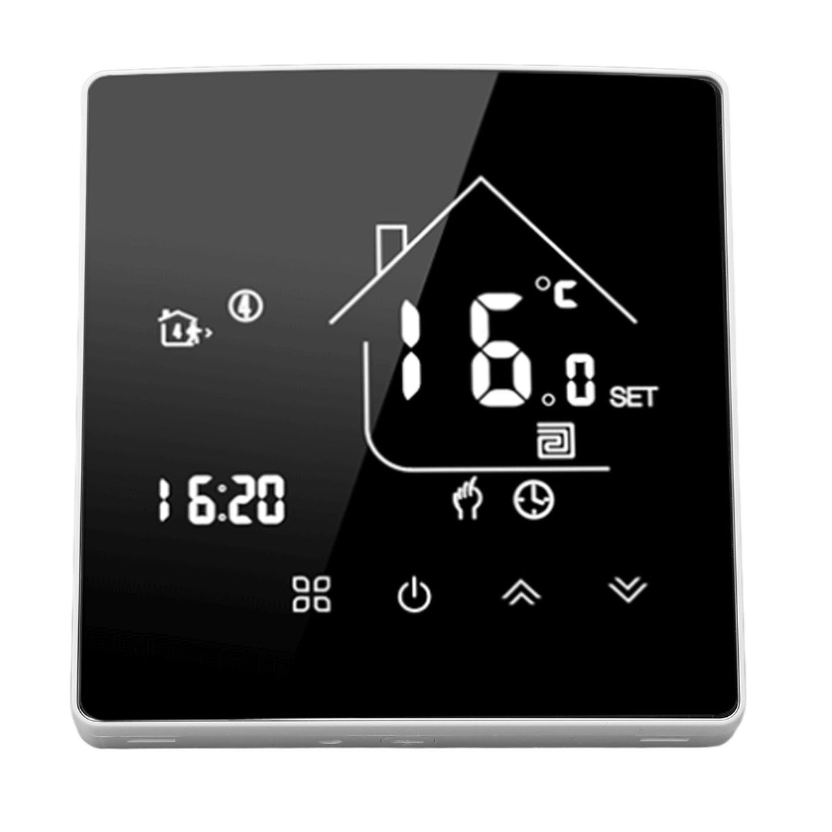 Smart Thermostat LCD Touch Screen Thermostat Programmable Temperature Controller for Boiler 95‑240V Concealed Installation