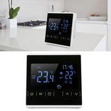 Smart Thermostat Backlit Touch Screen Dual Control Temperature Controller for Floor Heating High Power AC 85V‑240V White
