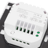 Smart Thermostat Backlit Touch Screen Dual Control Temperature Controller for Floor Heating High Power AC 85V‑240V White