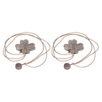 2 PCS Curtain Tiebacks Simple Resin Carving Binding Rope Curtain Strap Buckle Accessories