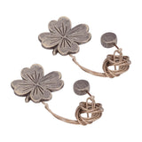 2 PCS Curtain Tiebacks Simple Resin Carving Binding Rope Curtain Strap Buckle Accessories - 45-Degree Angle