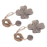 2 PCS Curtain Tiebacks Simple Resin Carving Binding Rope Curtain Strap Buckle Accessories