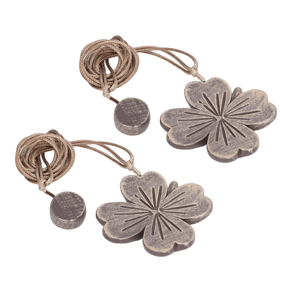 2 PCS Curtain Tiebacks Simple Resin Carving Binding Rope Curtain Strap Buckle Accessories
