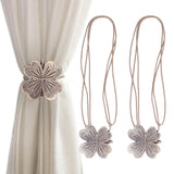 2 PCS Curtain Tiebacks Simple Resin Carving Binding Rope Curtain Strap Buckle Accessories - Extra Image