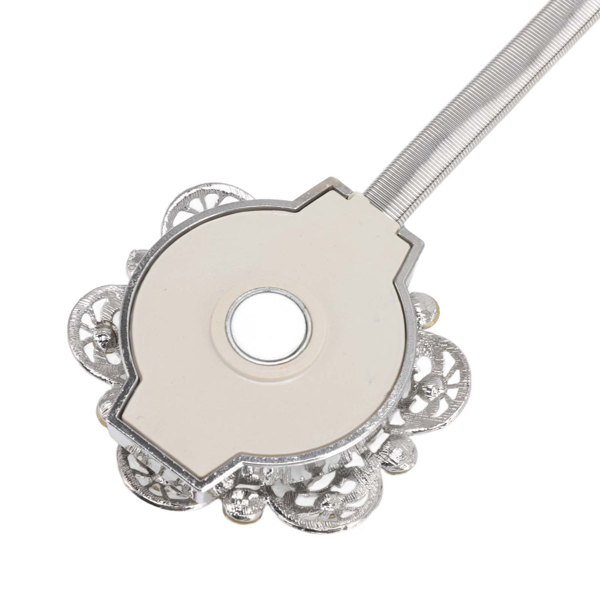 2Pcs Crystal Curtain Magnetic Tieback Stainless Steel Elegant Flower Curtain Clips Buckle for Living Room Bedroom