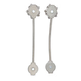 2Pcs Magnetic Curtain Tiebacks Stretchy Sparkling Crystal Flower Curtain Buckle Clips Stainless Wire Curtain Bind - Extra Image