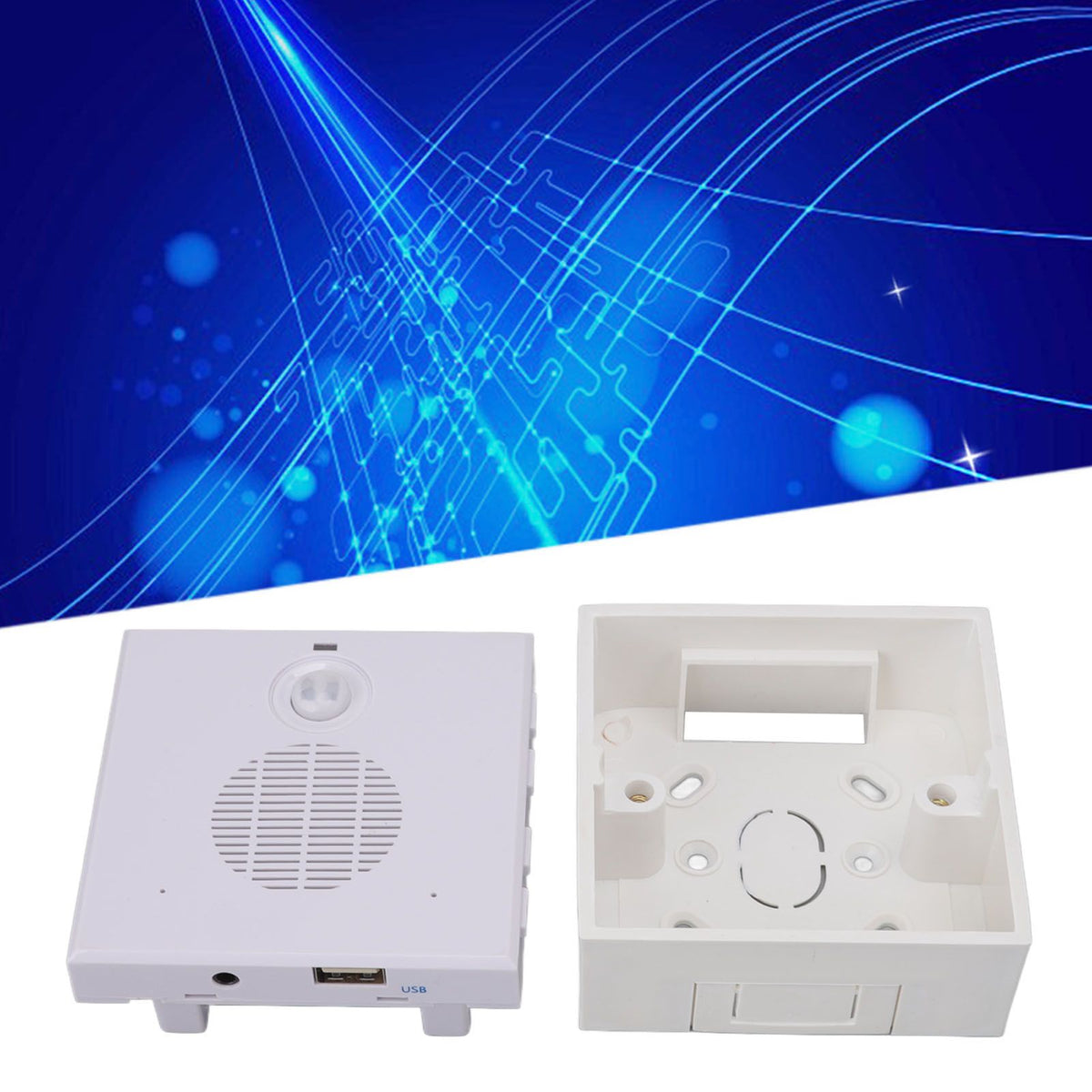 Motion Sensor Doorbell Human Infrared Induction Volume Adjustable Driveway Alarms for Bank Warehouse Enterprise 220V