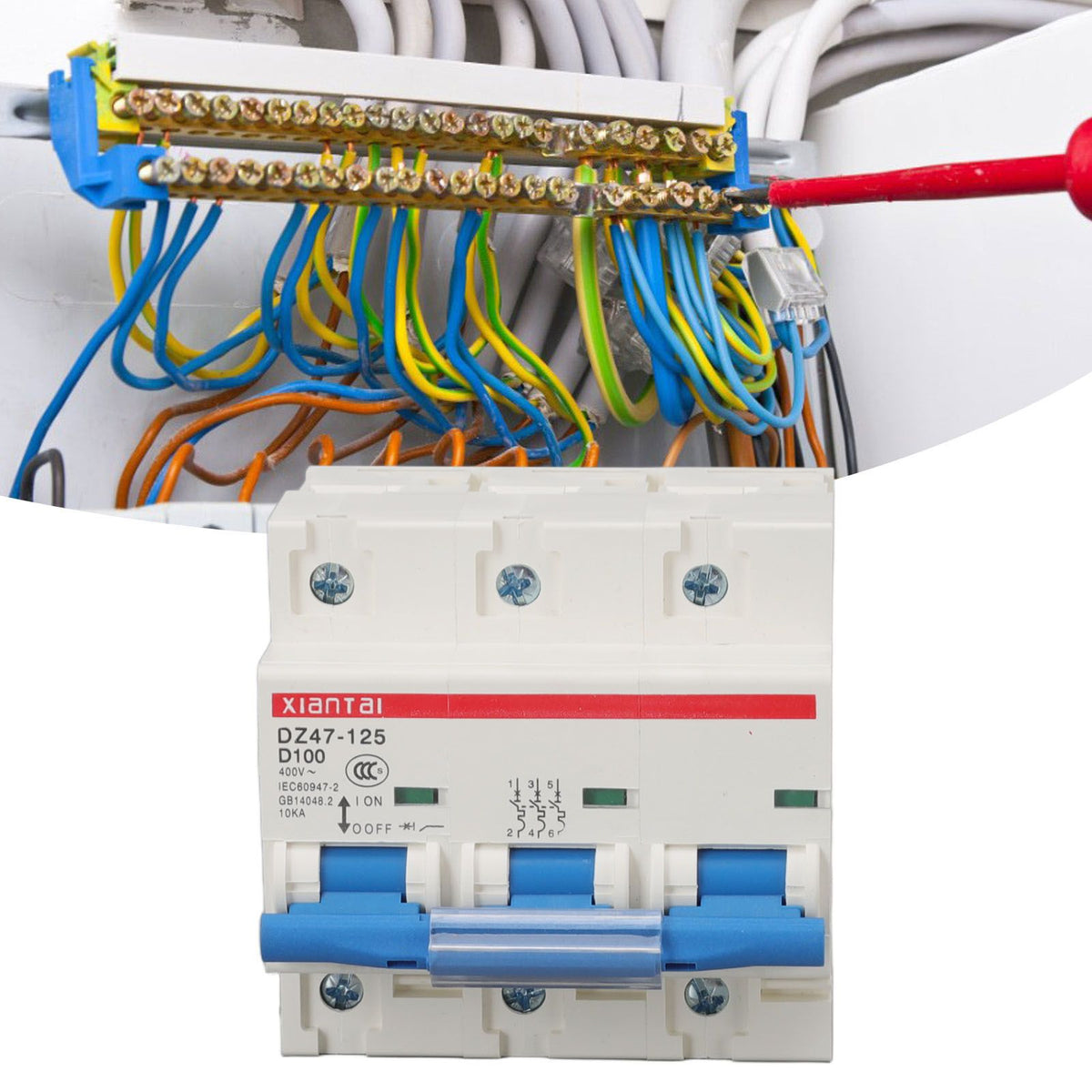 Mini Circuit Breaker 3P 100A 400V High Safety Overload Protection Miniature Circuit Breaker for Home Industry