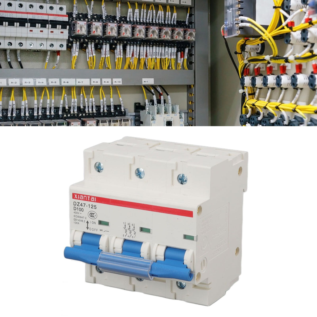 Mini Circuit Breaker 3P 100A 400V High Safety Overload Protection Miniature Circuit Breaker for Home Industry