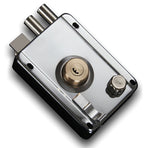 Exterior Gate Lock Stainless Steel Copper Lock Core Left Open with Edge Security Prevent Theft Old Gate Lock