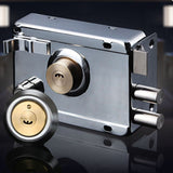 Exterior Gate Lock Stainless Steel Copper Lock Core Left Open with Edge Security Prevent Theft Old Gate Lock - Extra Image